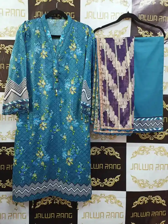 JRED1016 Ladies Ready to Wear Printed Pakistani Suits in UAE