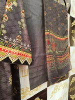 Ladies Ready to Wear Digital Printed with Embroidery Pakistani Lawn Dress in UAE