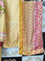 Ladies Ready to Wear Digital Printed with Embroidery Pakistani Lawn Dress in UAE