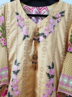 Ladies Ready to Wear Digital Printed with Embroidery Pakistani Lawn Dress in UAE