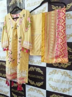 Ladies Ready to Wear Digital Printed with Embroidery Pakistani Lawn Dress in UAE