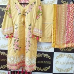 Ladies Ready to Wear Digital Printed with Embroidery Pakistani Lawn Dress in UAE