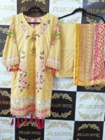 Ladies Ready to Wear Digital Printed with Embroidery Pakistani Lawn Dress in UAE