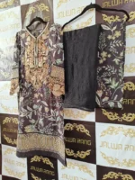Ladies Ready to Wear Digital Printed with Embroidery Pakistani Lawn Dress in UAE