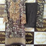 Ladies Ready to Wear Digital Printed with Embroidery Pakistani Lawn Dress in UAE