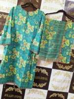 Ladies Ready to Wear Digital Printed with Embroidery Pakistani Lawn Dress in UAE