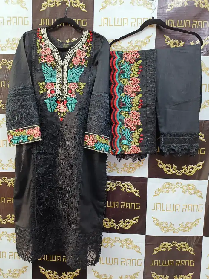 LLJ0008_12 Jalwarang Luxury Lawn LLJ0008 Embroidered 3pc Suit from Pakistan