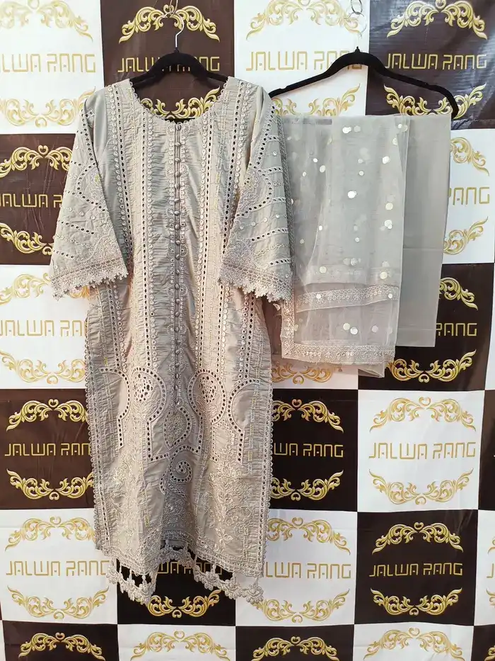 LLJ0010_7 Jalwarang Luxury Lawn LLJ0010 Embroidered 3pc Suit from Pakistan