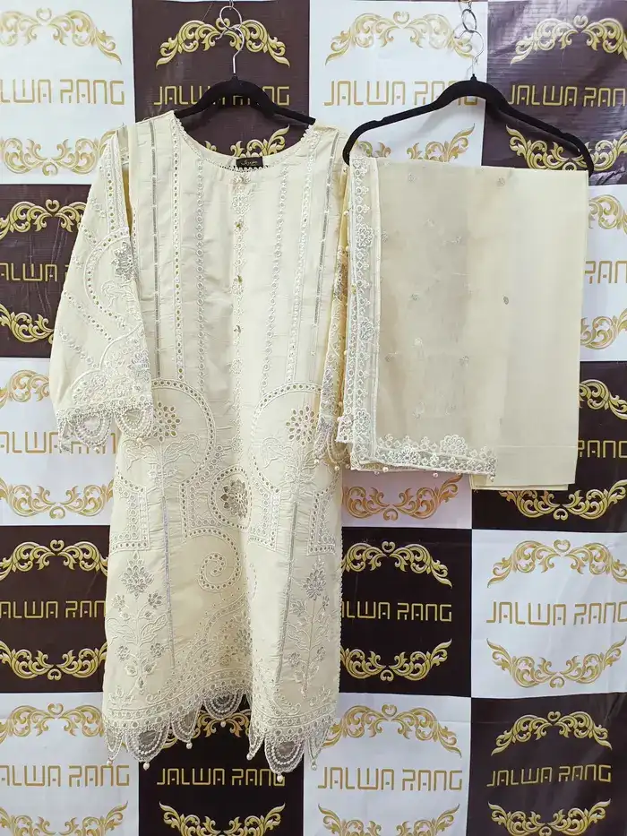 LLJ0011 Jalwarang Luxury Lawn LLJ0011 Embroidered 3pc Suit from Pakistan