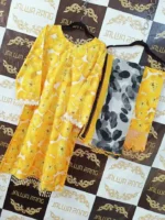 Ladies Ready to Wear Digital Printed with Embroidery Pakistani Lawn Dress in UAE