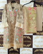 Ladies Ready to Wear Digital Printed with Embroidery Pakistani Lawn Dress in UAE