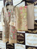 Ladies Ready to Wear Digital Printed with Embroidery Pakistani Lawn Dress in UAE