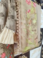 Ladies Ready to Wear Digital Printed with Embroidery Pakistani Lawn Dress in UAE