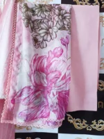 Ladies Ready to Wear Digital Printed with Embroidery Pakistani Lawn Dress in UAE