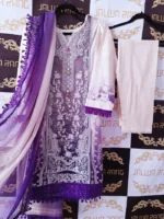 Ladies Ready to Wear Digital Printed with Embroidery Pakistani Lawn Dress in UAE