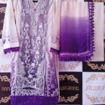 Ladies Ready to Wear Digital Printed with Embroidery Pakistani Lawn Dress in UAE