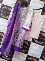 Ladies Ready to Wear Digital Printed with Embroidery Pakistani Lawn Dress in UAE