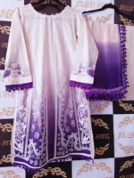 Ladies Ready to Wear Digital Printed with Embroidery Pakistani Lawn Dress in UAE
