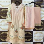 Ladies Ready to Wear Digital Printed with Embroidery Pakistani Lawn Dress in UAE