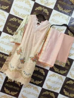 Ladies Ready to Wear Digital Printed with Embroidery Pakistani Lawn Dress in UAE