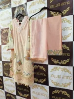 Ladies Ready to Wear Digital Printed with Embroidery Pakistani Lawn Dress in UAE