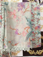 Ladies Ready to Wear Digital Printed with Embroidery Pakistani Lawn Dress in UAE