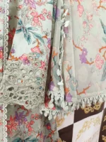 Ladies Ready to Wear Digital Printed with Embroidery Pakistani Lawn Dress in UAE