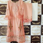 Ladies Ready to Wear Digital Printed with Embroidery Pakistani Lawn Dress in UAE