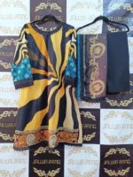 Ladies Ready to Wear Digital Printed with Embroidery Pakistani Lawn Dress in UAE