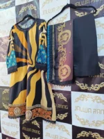 Ladies Ready to Wear Digital Printed with Embroidery Pakistani Lawn Dress in UAE