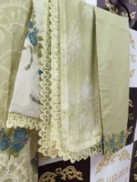 Ladies Ready to Wear Digital Printed with Embroidery Pakistani Lawn Dress in UAE