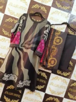 Ladies Ready to Wear Digital Printed with Embroidery Pakistani Lawn Dress in UAE