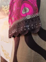 Ladies Ready to Wear Digital Printed with Embroidery Pakistani Lawn Dress in UAE