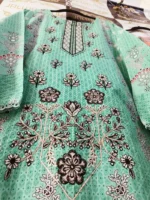 Ladies Ready to Wear Digital Printed with Embroidery Pakistani Lawn Dress in UAE