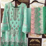 Ladies Ready to Wear Digital Printed with Embroidery Pakistani Lawn Dress in UAE