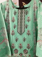 Ladies Ready to Wear Digital Printed with Embroidery Pakistani Lawn Dress in UAE