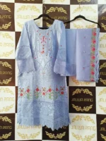 Ladies Ready to Wear Digital Printed with Embroidery Pakistani Lawn Dress in UAE