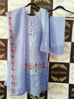 Ladies Ready to Wear Digital Printed with Embroidery Pakistani Lawn Dress in UAE