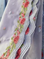 Ladies Ready to Wear Digital Printed with Embroidery Pakistani Lawn Dress in UAE