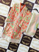 Ladies Ready to Wear Digital Printed with Embroidery Pakistani Lawn Dress in UAE
