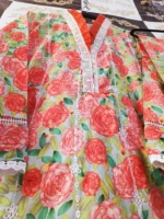 Ladies Ready to Wear Digital Printed with Embroidery Pakistani Lawn Dress in UAE