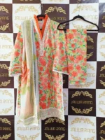 Ladies Ready to Wear Digital Printed with Embroidery Pakistani Lawn Dress in UAE