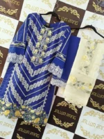 Ladies Ready to Wear Digital Printed with Embroidery Pakistani Lawn Dress in UAE