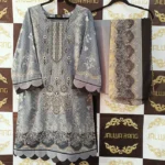Ladies Ready to Wear Digital Printed with Embroidery Pakistani Lawn Dress in UAE