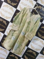 Ladies Ready to Wear Digital Printed with Embroidery Pakistani Lawn Dress in UAE