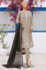 Ladies Binsaeed Ready to Wear Digital Printed with Embroidery Pakistani Lawn Dress in UAE