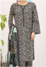 Ladies Binsaeed Ready to Wear Digital Printed with Embroidery Pakistani Lawn Dress in UAE