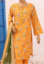 Ladies Binsaeed Ready to Wear Digital Printed with Embroidery Pakistani Lawn Dress in UAE