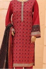 Ladies Binsaeed Ready to Wear Digital Printed with Embroidery Pakistani Lawn Dress in UAE