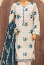 Ladies Binsaeed Ready to Wear Digital Printed with Embroidery Pakistani Lawn Dress in UAE
